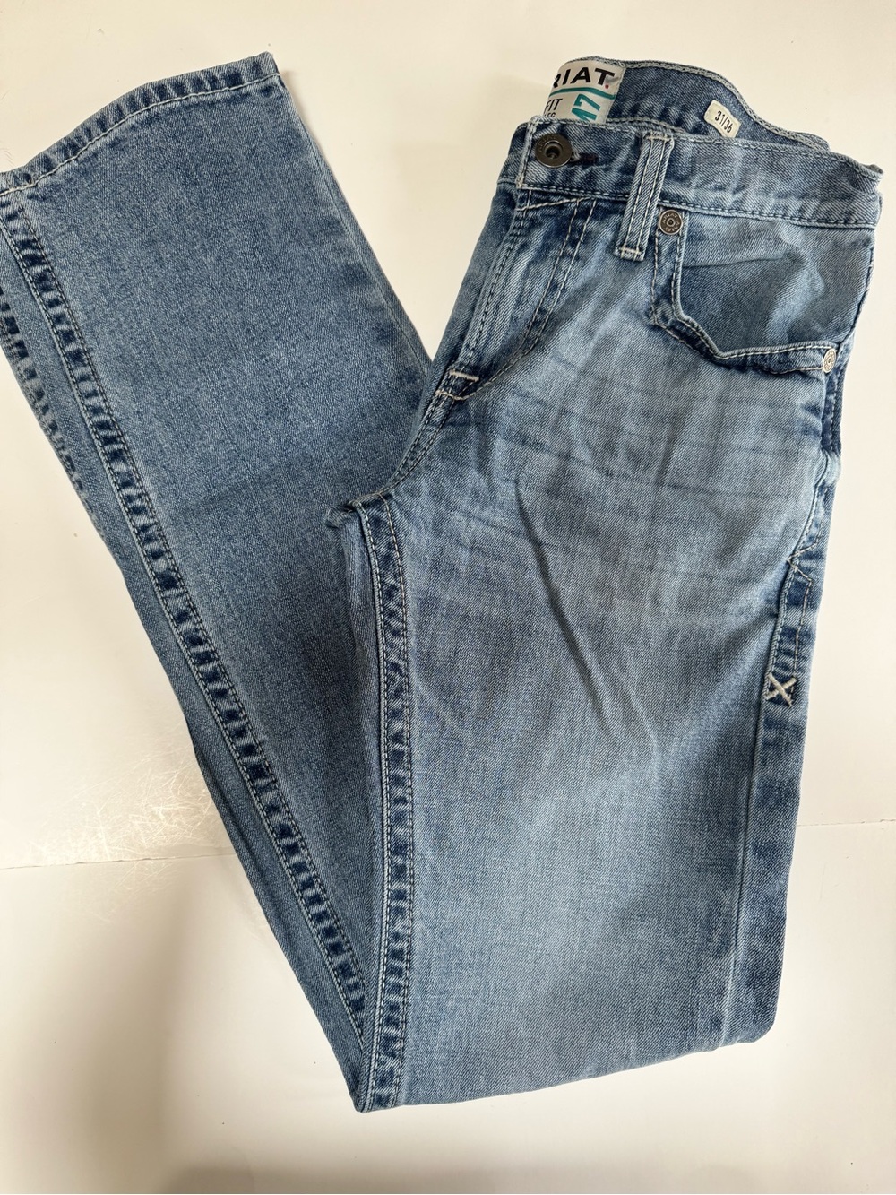 NWOT! Ariat M7 Mens Slim Fit  Straight Leg Jeans 31x36 Work Stretch Denim Blue